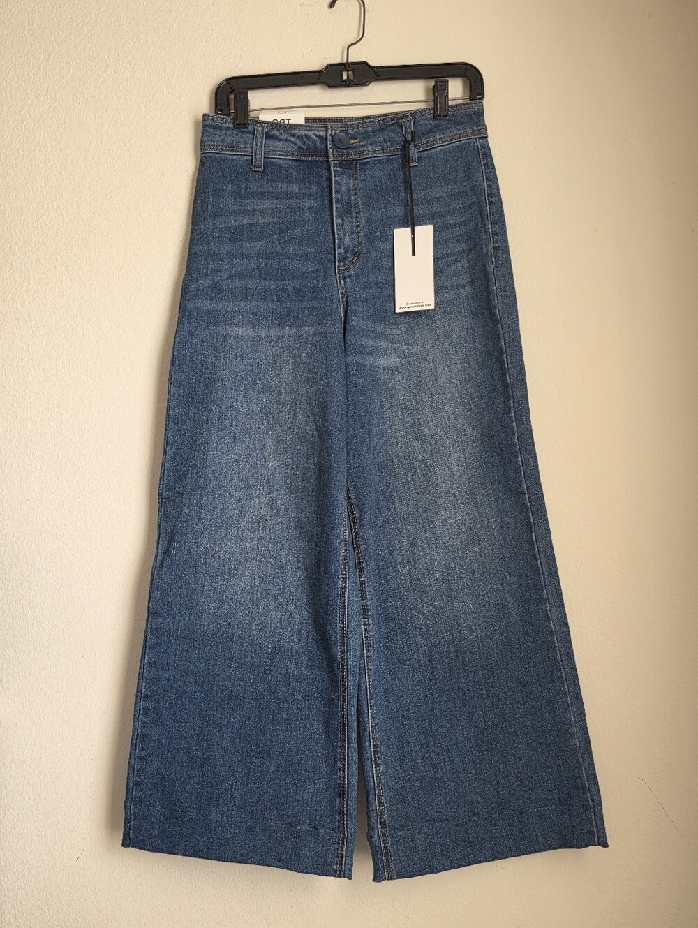 OAT New York Women's High Rise Wide Leg Jeans Size 8/29 NWT